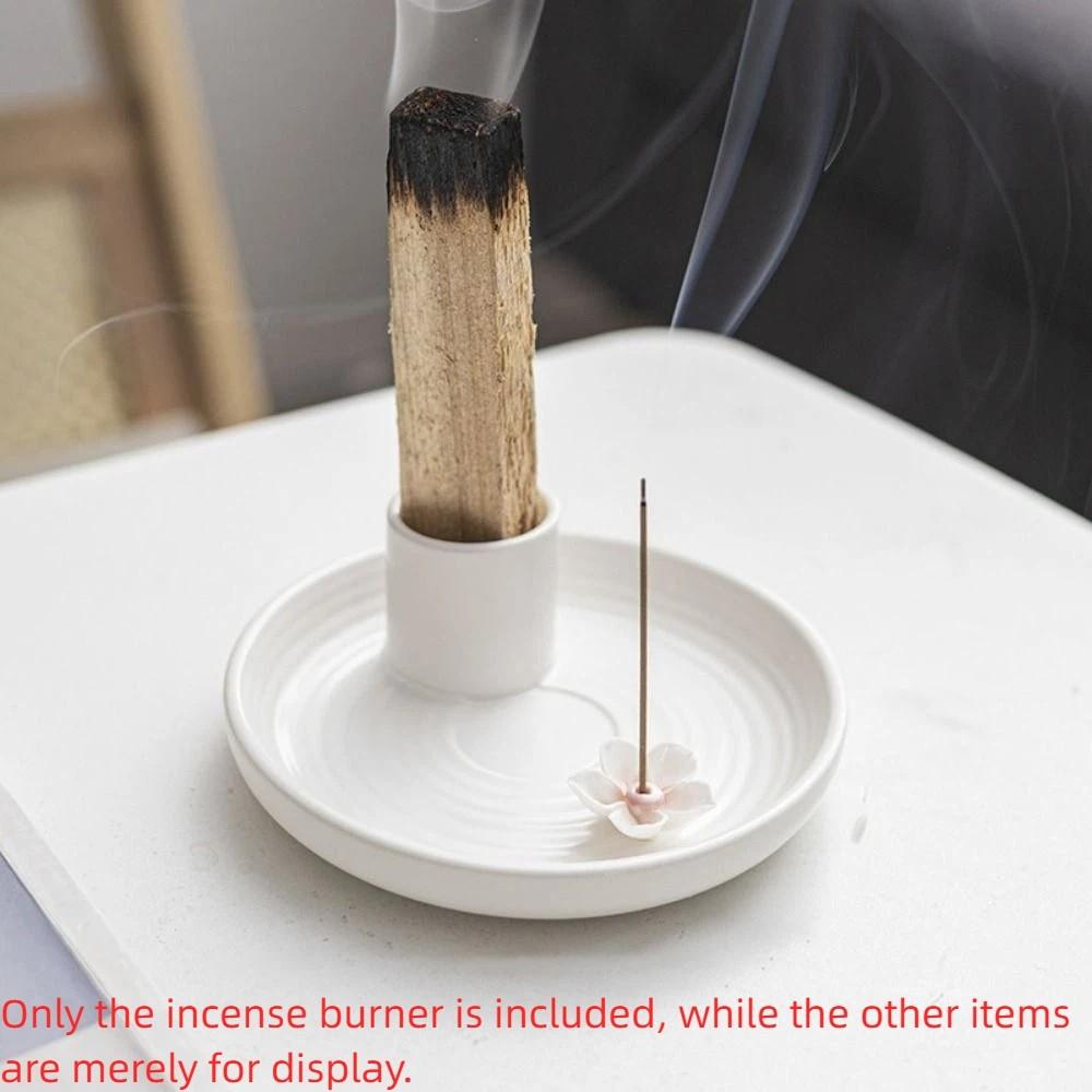 3 in 1 Sage Palo Santo Holder Incense Stick Holder  for White Sage & Palo Santo & Cone