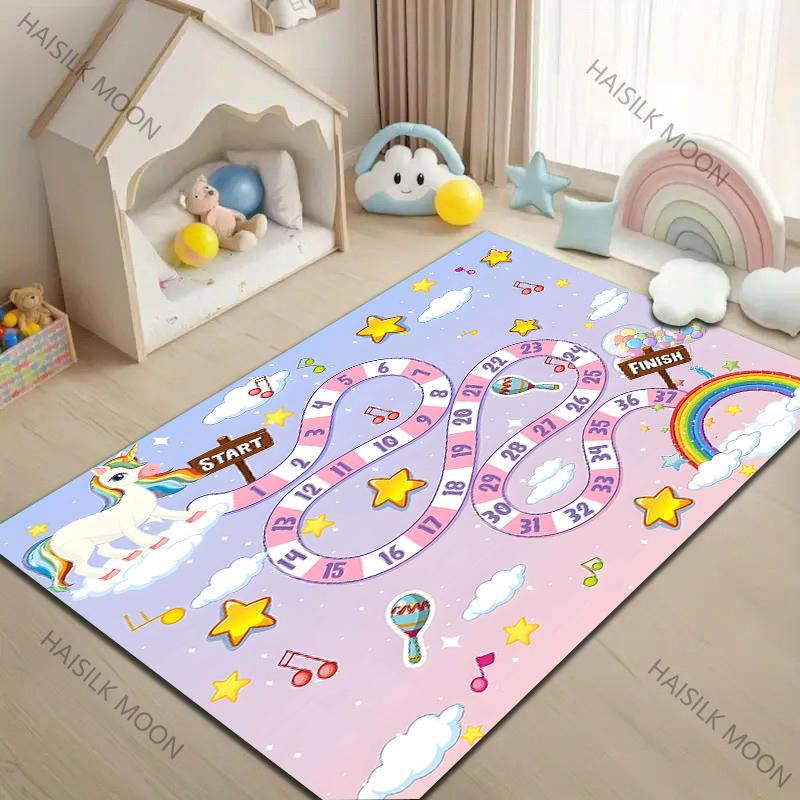 1 шт. Детская игра «Змейка» Мультяшный ковер для гостиной, спальни, прикроватной зоны, игровой коврик для детей