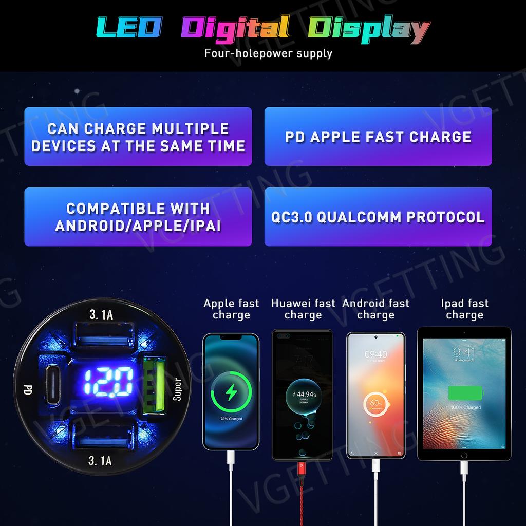 Vgetting для Tesla Model 3 YSX Car Ambient Lights 10 в 1 Footwell Universal RGB Atmosphere Lamps USB APP Remote Cigar Lighter