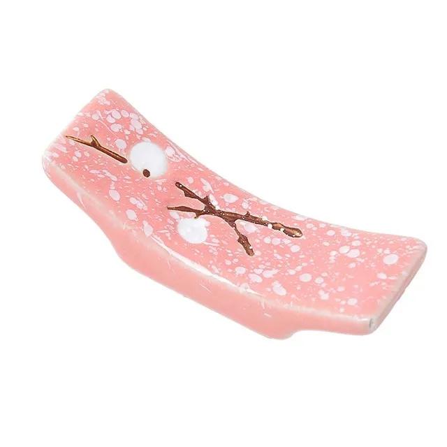 1/4/10Pc Japanese Plum Blossom Ceramic Chopstick Holder Creative Kitchen Supplies Household Chopstick Holder Care Gadget