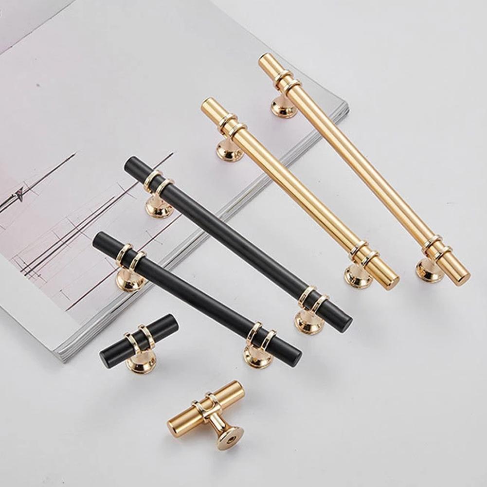 Ручка с винтом Обновите свои шкафы с помощью привлекательных хромированных ручек для дверцы кухонного шкафа из золота и черного цвета