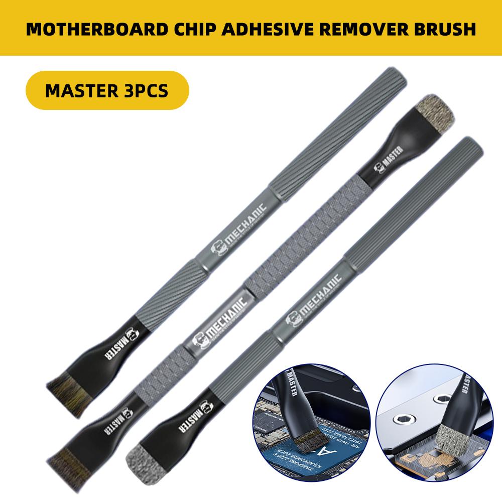 MECHANIC Motherboard IC Debonding Brush with Replacement Head IC Pad Cleaning PCB CPU Clean Dust PCB BGA Repair Tin Glue Removal