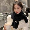 Wool Knitted Scarf Men's and Women's Small Scarf Student Couple Warm Shawl Thickened To Keep Warm