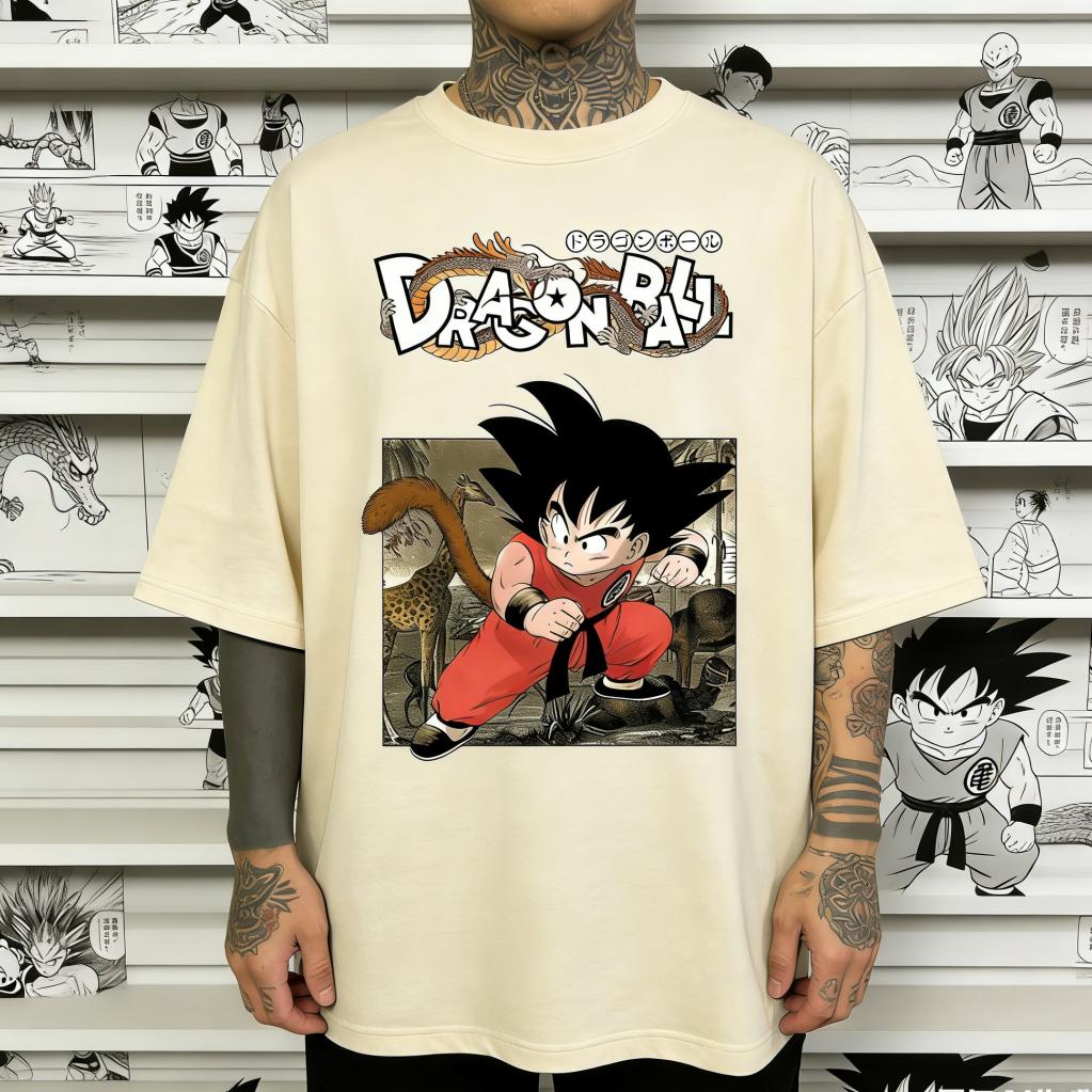Dragon Ball Z Anime Kid Goku Printed Tshirt Mens and Womens Tshirt Mens Top Sports Tshirt Mens Tshirt Summer Tee 2026