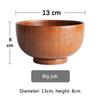 180-800ml Japanese Style Wooden Bowl Salad Soup Rice Bowl Natural Tableware Food Utensil Kitchen Ramen Noodles Dinner Tableware