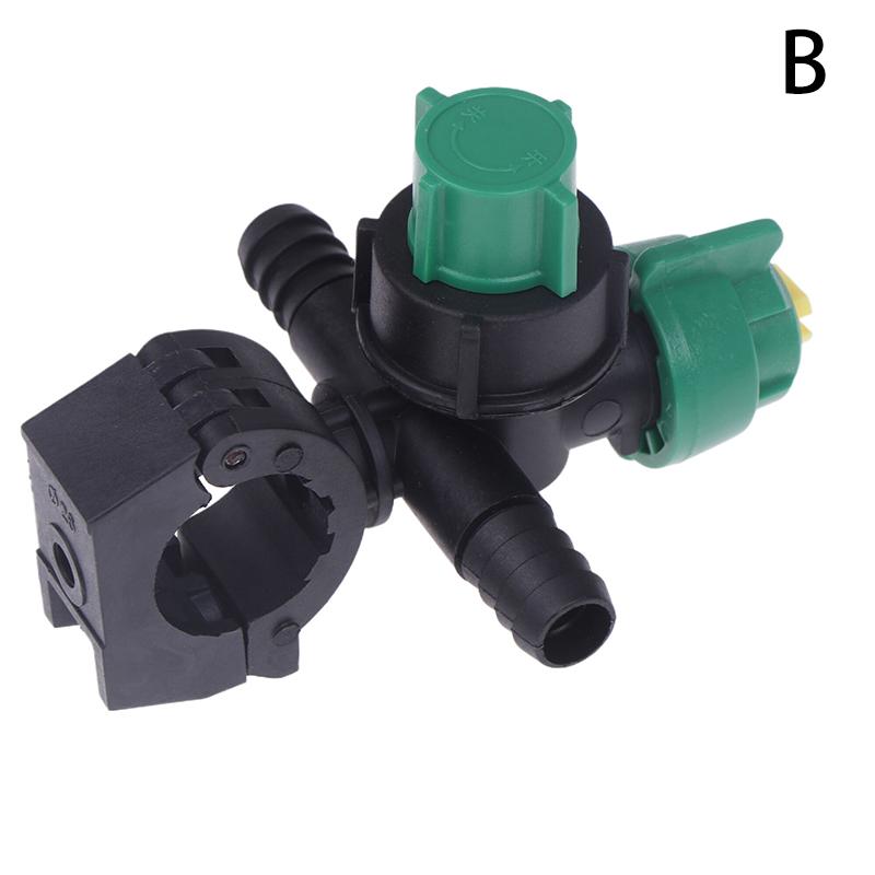 1Pc External Thread Agricultural Sprayer Fan Shaped Adjustable Nozzle For Garden Irrigation Tubing