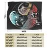 Daft Punk Helmet Heavy Metal Music Band Blanket Cover  Fuzzy Throw Blankets Bedding Couch Ultra-Soft Warm Bedsprea,