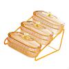 Dried Box Ornament 3 Tier Gifts Storage Versatile Vegetables Breakfast Tray Snack Holder for Holiday