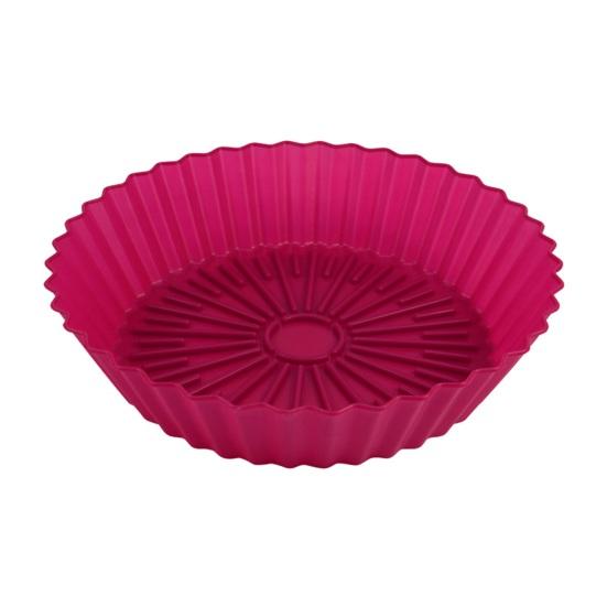 Round Shape Cold Heat Resistant Non-stick Baking Tray Silicone Pot Air Fryers Oven Cooking Tool Kitchen Accessories