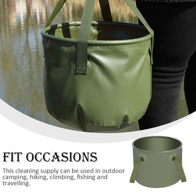 Складное ведро для воды большой емкости, пластиковый водонепроницаемый контейнер для хранения рыбы, умывальник для пикника на открытом воздухе, путешествия