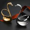 Creative Swan Shape Tableware Holder Dessert Cake Mooncake Fruit Fork Base Cutlery Storage Rack Kitchen Desktop Decoration