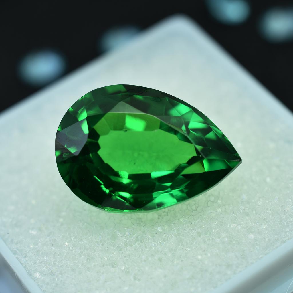 Natural Tsavorite Garnet Pear Cut Green 8.30 Ct   Loose Gemstone