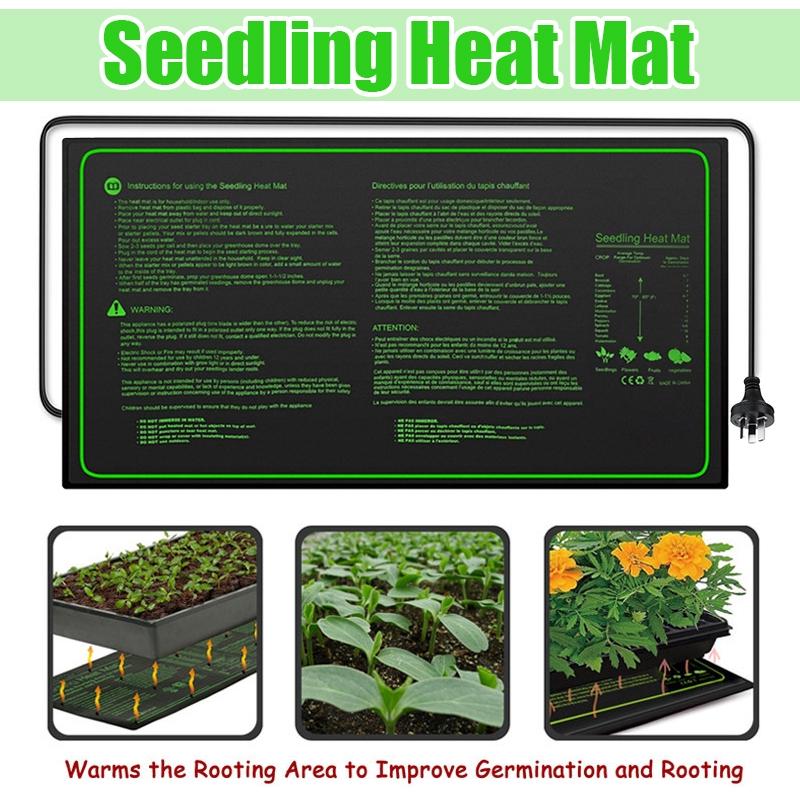 New Seedling Heating Mat Waterproof Plant Seed Germination Propagation Clone Starter Pad Plant Propagation AC220V 60x30cm