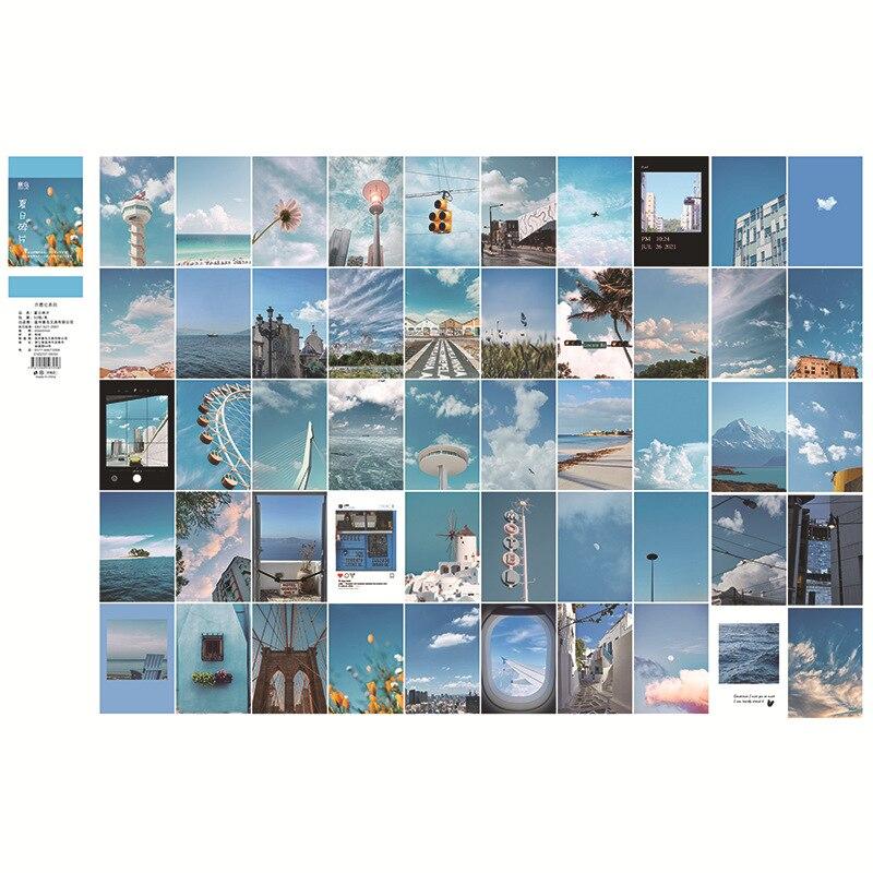50 Sheets Vintage Paper Sticker Book DIY Diary Planner Decoration Scenery INS Sticker Album Phone Scrapbooking Kawaii Stationery