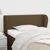 VidaXL Headboard with Ears Dark Brown 83x23x78-88 Cm Fabric3116981