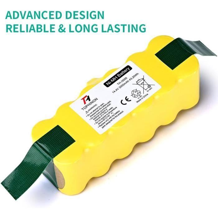 Batterie - TOPHINON - Roomba 500 800 - 3000mAh - Ni-MH - Haute capacité