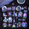 50 Pcs Witch's Magic Box Theme Iron box shape Stickers PET sticker DIY diary decoration sticker album scrapbooking Junk Journal