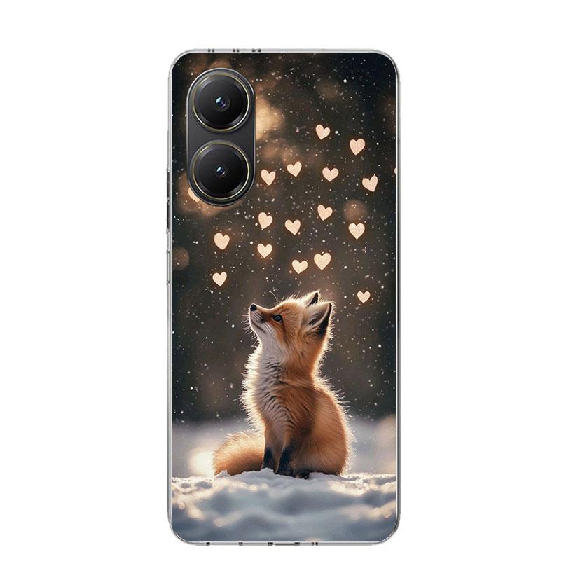 Чехол для телефона с животным лисой для Xiaomi Poco X7 X6 X5 Pro F7 Ultra Redmi 15C 15 13 13C 12 12C 10 10A 10C 9 9A 9C 9T Покрытие Poco X7 X6 X5