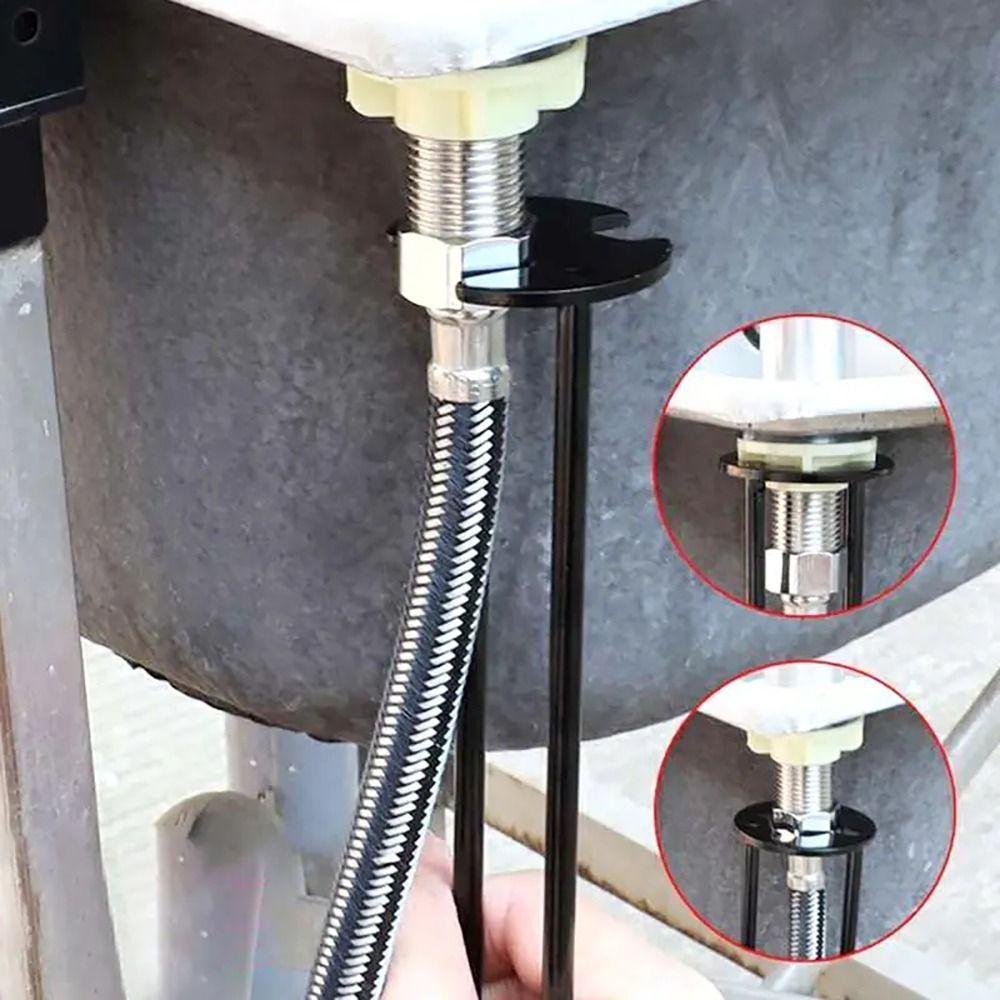 1Pcs Four-claw Hexagon Pipe Repair Flume Faucet Key Plumbing Tool Durable Sink Wrench