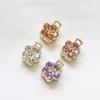 4Pcs Mini Rhinestones Flower Hair Claw Clips Non Slip Grip For Thick Hair Strong Hold Hair Jaw Clip Hair Accessories