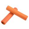 1 Pair Bicycle Handlebar Grips Anti skid Shock Proof Silicone Bike Grip With End Plugs Orange