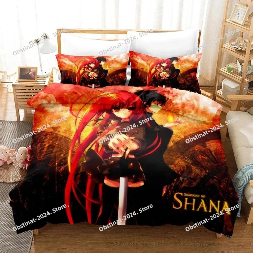 Постельное белье Shakugan No Shana Печатный комплект постельного белья с наволочкой Пододеяльник Мягкий Односпальный Двуспальный Queen Super King