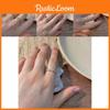 Fashionable Minimalist Copper Ring For Women With Trendy Geometric Style For 2024