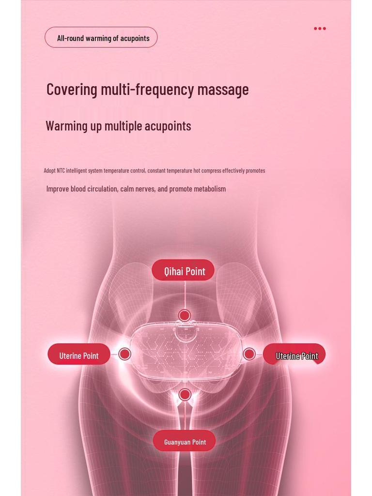 Согревающий бандаж для поддержки матки: Вибромассаж и теплотерапия для живота и спины