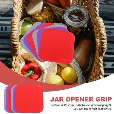Резиновый коврик для открывания бутылок, 6 шт., захват для открывания бутылок, для крышек, банок, подушечек для захватов I0D8