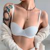 Seamless Push Up Bra for Women Underwire Steel Ring Round Cup Quality Girls Basic Bra Skin-friendly Sexy Bralette Bras