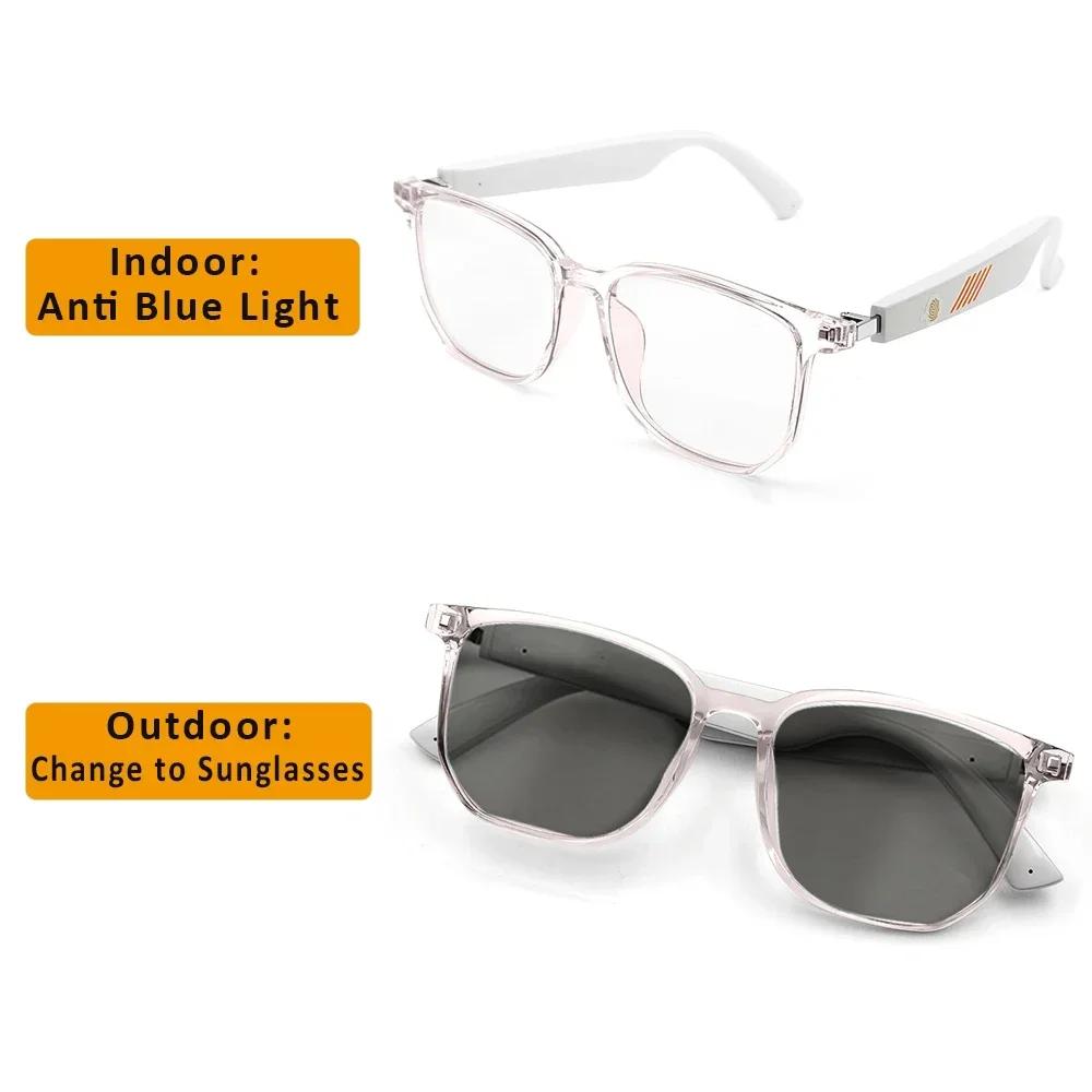 Умные Bluetooth спортивные аудио очки Беспроводные звонки Воспроизведение музыки Наушники Защита от синего света Защита от УФ-лучей Солнцезащитные очки для мужчин и женщин