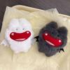 10cm Kawaii Bat Plush Toys Keychain Cute White Black Cartoon Bat Animal Stuffed Doll Soft Keyring Bag Ornaments Gifts