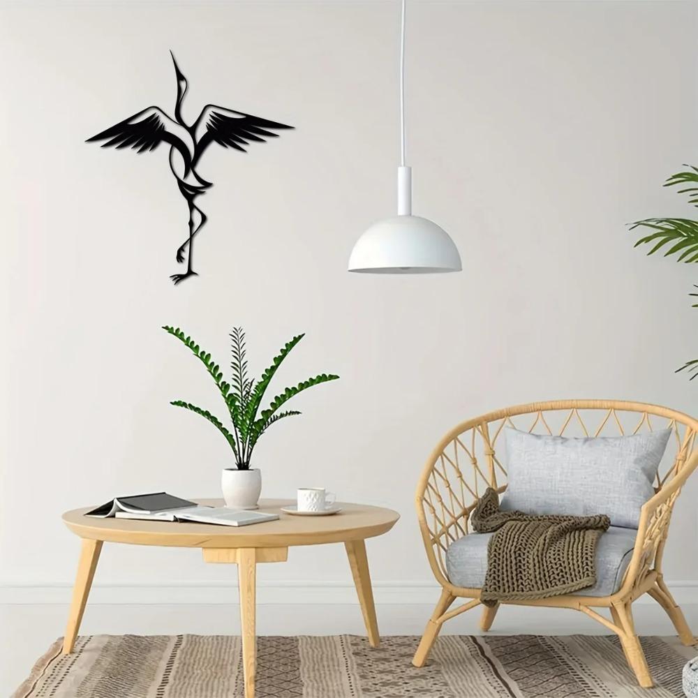 1 шт. Аист Металлический настенный декор Элегантное металлическое искусство для кухни, ванной комнаты, гостиной, спальни и крыльца | Универсальное украшение для дома
