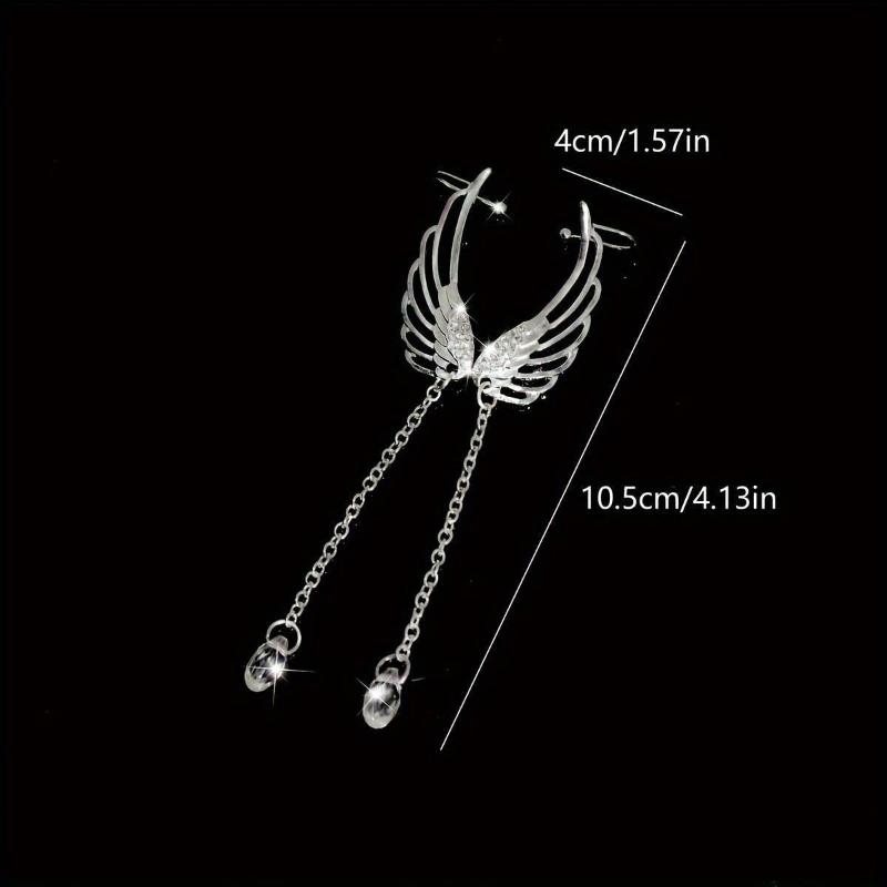 Alloy Long Wing Earrings Featuring Stylish Studs Ideal for Gift Giving and Fashion Sets
