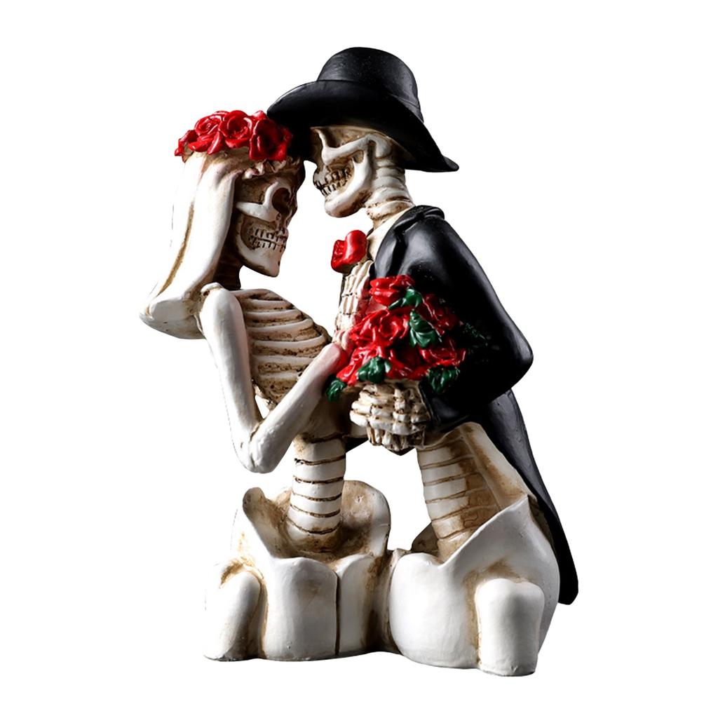 Статуэтки Muertos Украшения ко Дню мертвых Смерть разлучит нас Декор - Готический свадебный торт Топпер Декор