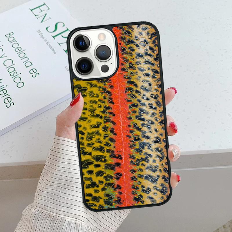 Чехол для телефона Fly Fishing Brown Trout Для iPhone 17 Air 15 16 16e 14 13 Pro Max Coque 12 11 Pro Max Для Apple PLUS fundas