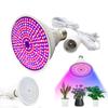 Full Spectrum 290 LED Plant Grow Light Bulbs Lamp E27 AC Power Cable Hydroponics Green House Indoor Flower Vegetable Lighting