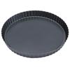 9in Bakeware Carbon Steel Baking Pan with Movable Chassis and Wavy Edge Nonstick Black for Family
