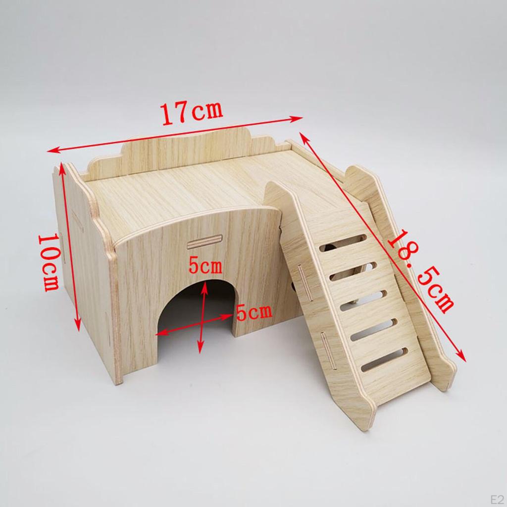 Hamster House and Hideout Cage Accessories Fun Cabin Gerbil for Small Pet