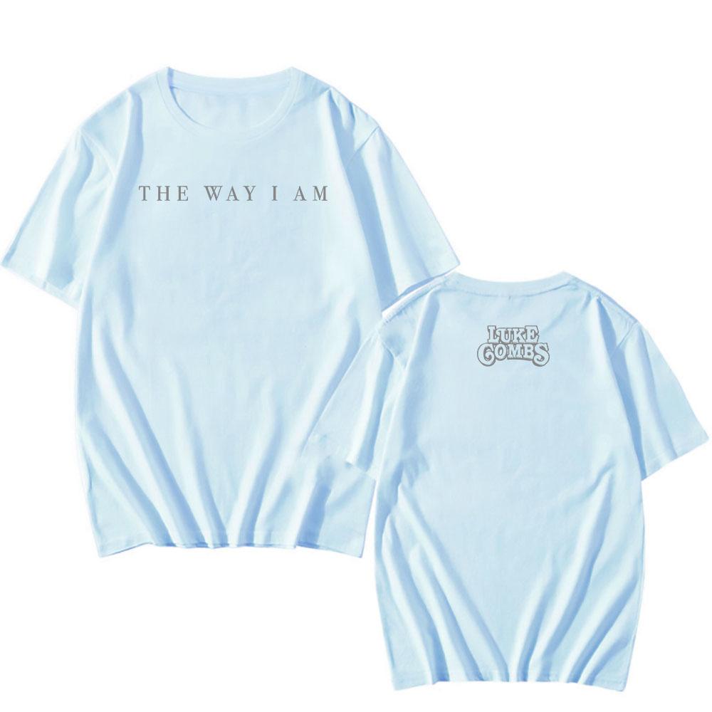 Luke Combs The Way I Am Album T-shirt Short Sleeve Cotton Summer O-neck Tshirts Casual Unisex Streetwear Hip Hop Print Merch Tee