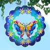 3D Animal Wind Spinner Decoration with Hook Indoor Outdoor Garden Yard Porch Colorful Turtle Butterfly Rooster Dragonfly Flower Wind Chime Hanging