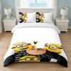 Minions Despicable Me Bedroom 3Pcs Bedding Set Soft Bed Sheet Pillowcases Home Bedding Decoration