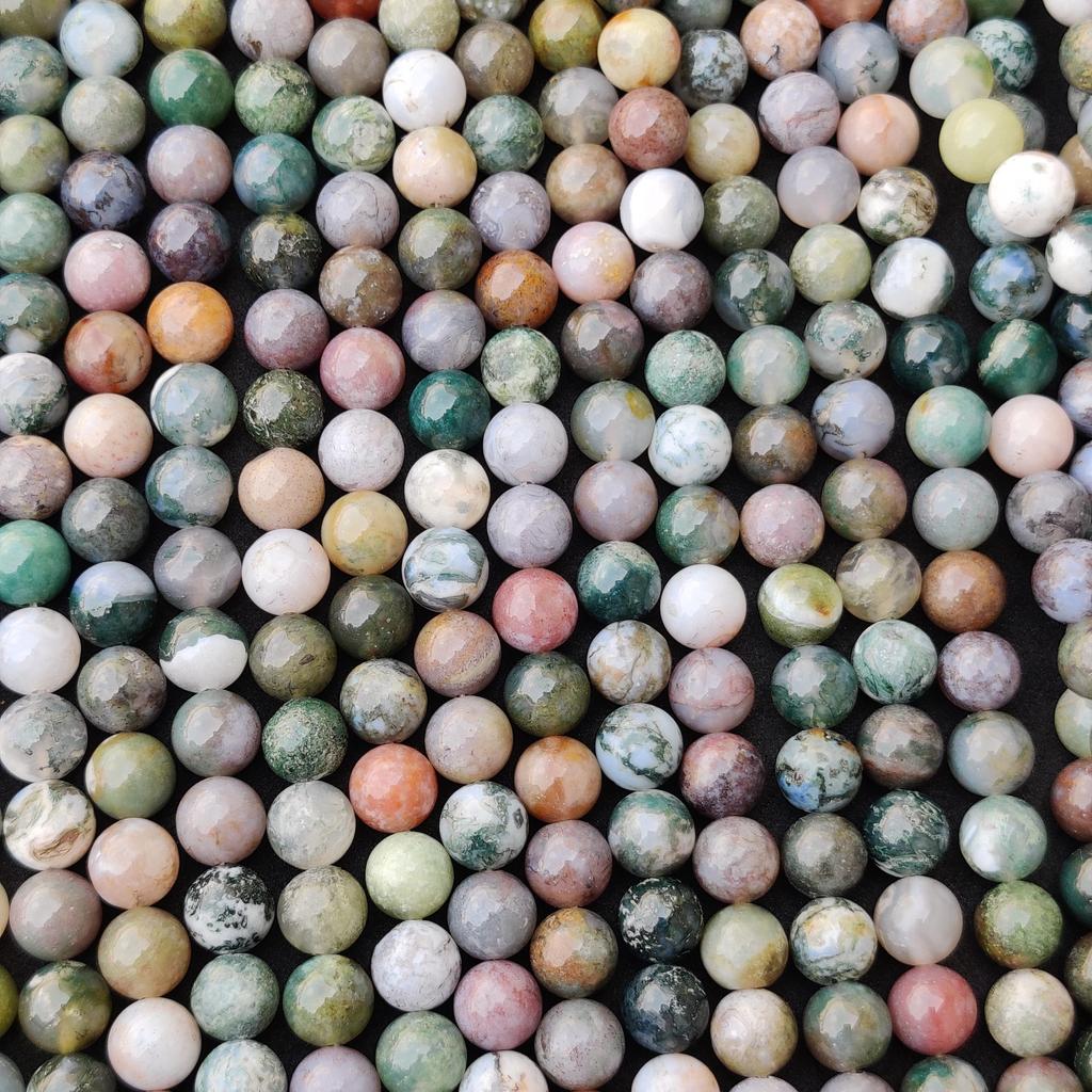 Бусины из индийского агата, настоящие бусины класса ААА, круглые свободные бусины из натурального драгоценного камня, бусины длиной 14–15 дюймов, бусины размером 6 мм, 8 мм, 10 мм.