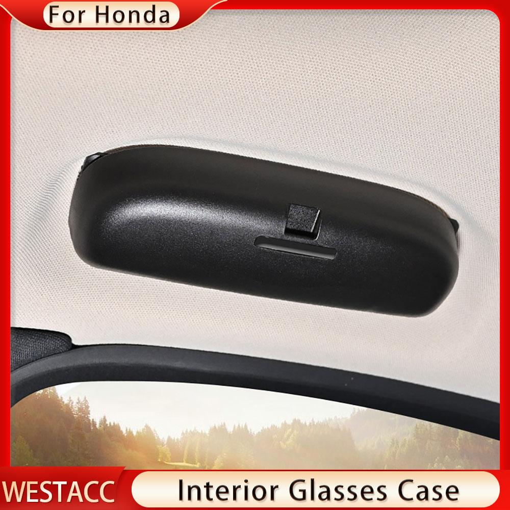 Автомобильный держатель для солнцезащитных очков, чехол для очков для Honda CRV Vezel HRV HR-V FIT JADE City Civic Accord Odyssey, держатель для очков