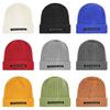 Casual Unique And By Fenrun Letter Print Knitted Hat Thick Striped Cap Warm