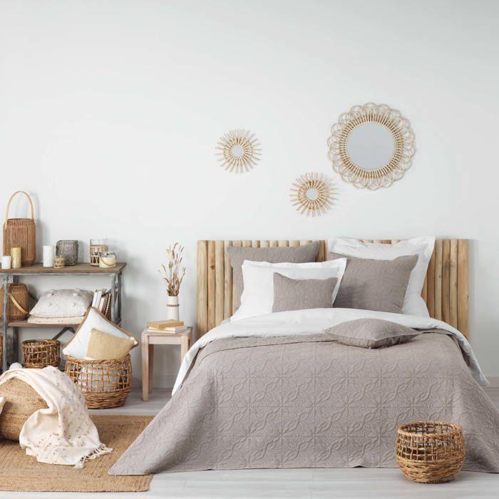 Housse De Coussin 40 X 40 Cm Florette Taupe