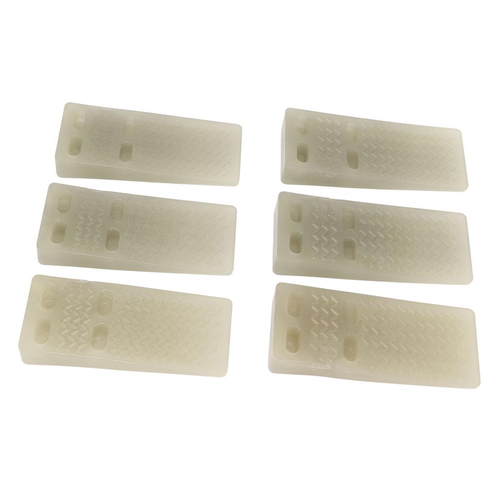 6 шт. дверных стопоров резиновые клиновые стопоры ветрозащитные ударопрочные флуоресцентные для коврового покрытия нижней школы