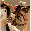 2024 Autumn/Winter Leopard Print Cartoon Cat Headband for Women - Cute Kitten Plush for Face Washing
