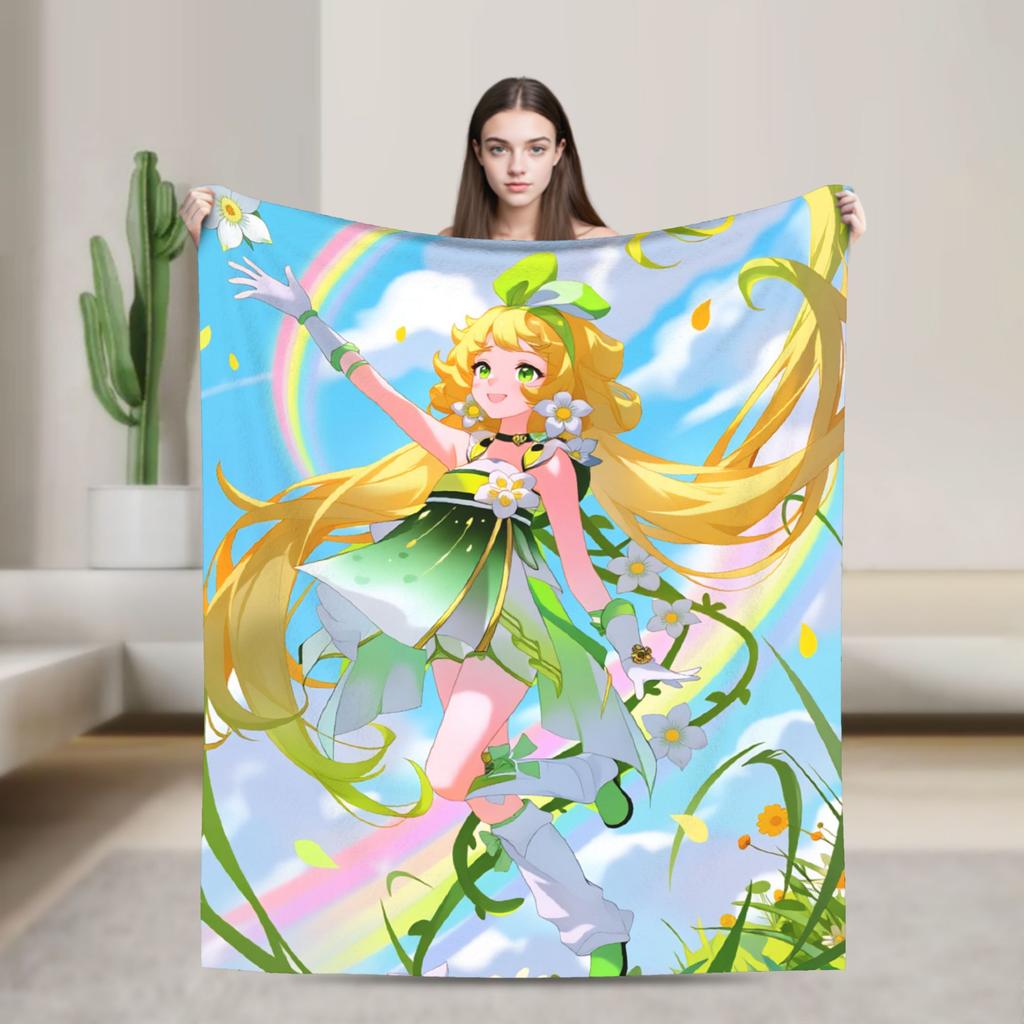 Chisa Wuthering Wave Galbrena Blanket  Warm Soft Fluffy Plush For Couch Chair Sofa Bed Decorative Flannel Bedspread Bed Cover