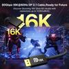 Кабель Displayport 2.1 80 Гбит/с, шнур DP 16K [16K@60Hz, 8K@120Hz, 4K@240Hz], кабель Display Port 2.1 с поддержкой HDR10, HDCP, DSC 1.2a, для ПК/ТВ/Игрового монитора